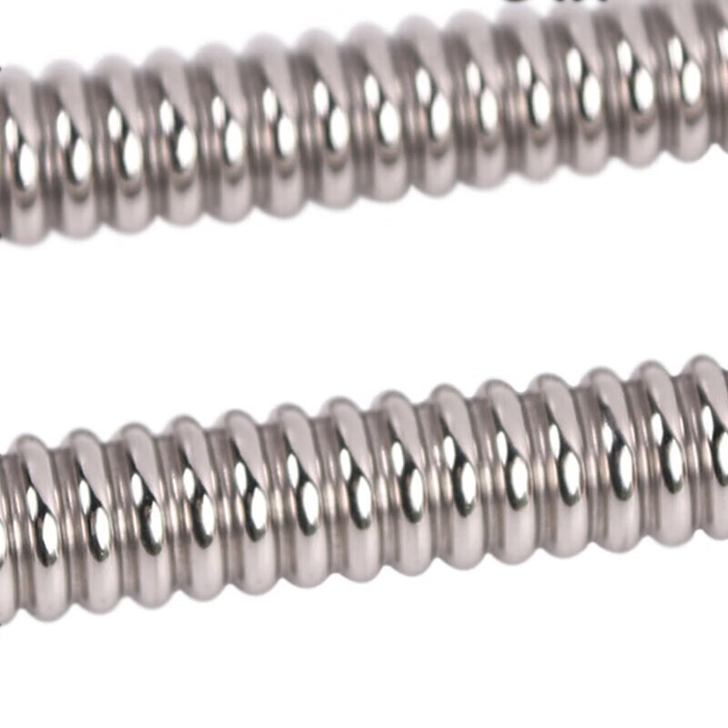 Masfor 304 stainless steel corrugated water inlet pipe water heater hot and cold water pipe explosion-proof and leak-proof metal water supply hose 60cm