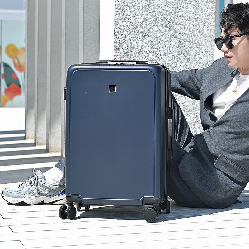 Horizon 8 suitcase men's multifunctional new trolley case password box student large capacity durable business suitcase Cen Jing Gray upgraded thickened USB 20 inches
