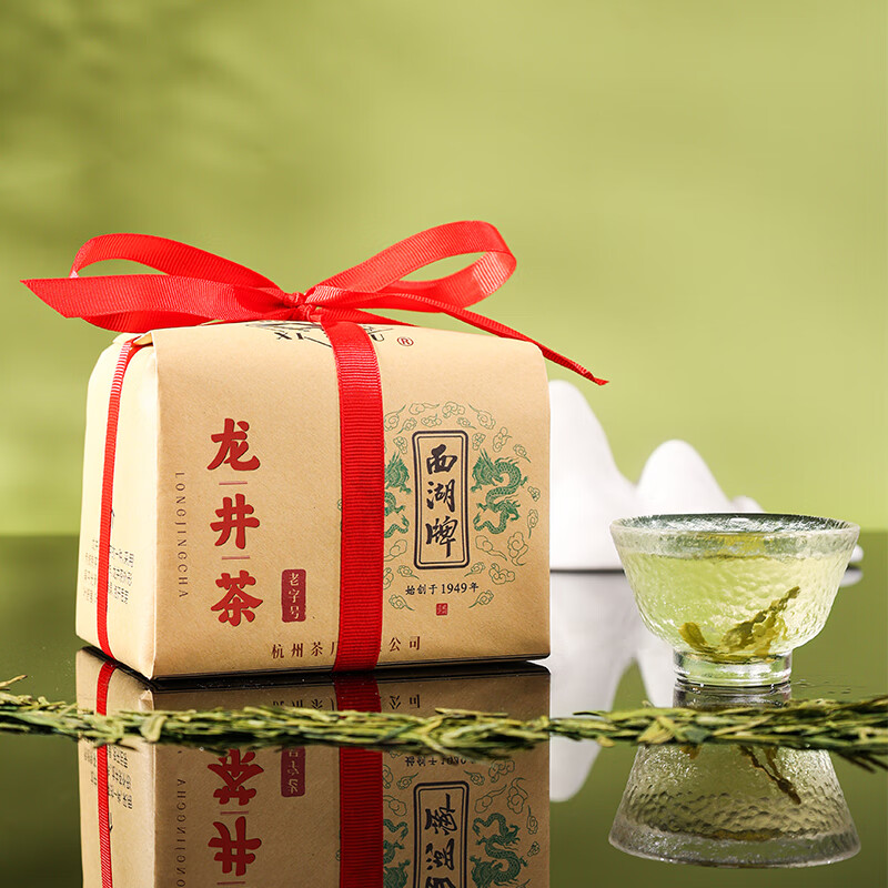 West Lake Brand 2025 New Tea Launched Green Tea Mingqian Special Grade Old Tea Tree Longjing Tea Paper Bag 250g Spring Tea Hangzhou Tea Factory