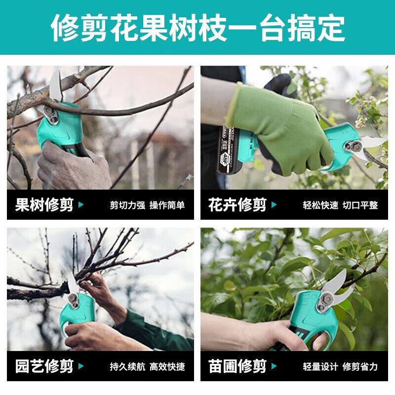 He Jiagong DAYIREN Dayi universal electric scissors for fruit trees rechargeable branch cutting lithium battery gardening shears pruning shears (D21 dual electric version) standard version