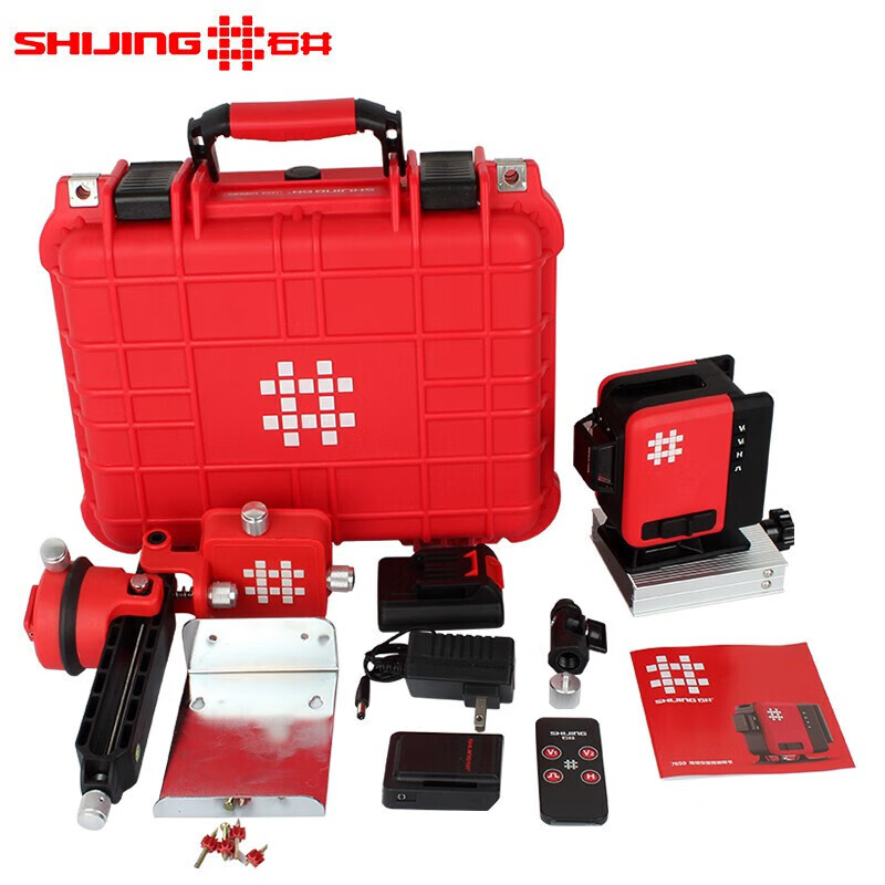 Ishii infrared level meter 12-line green light fine high-precision strong light water level meter automatic leveling wall leveling 12-line green light 7659 standard