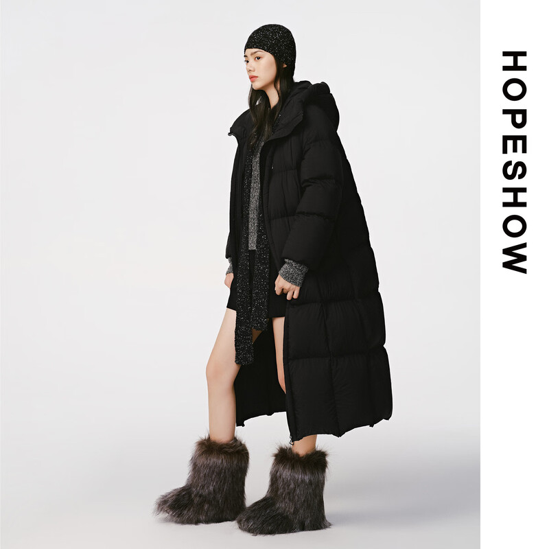 Red sleeve (hopeshow) down jacket 89124420925 Cream pudding XS