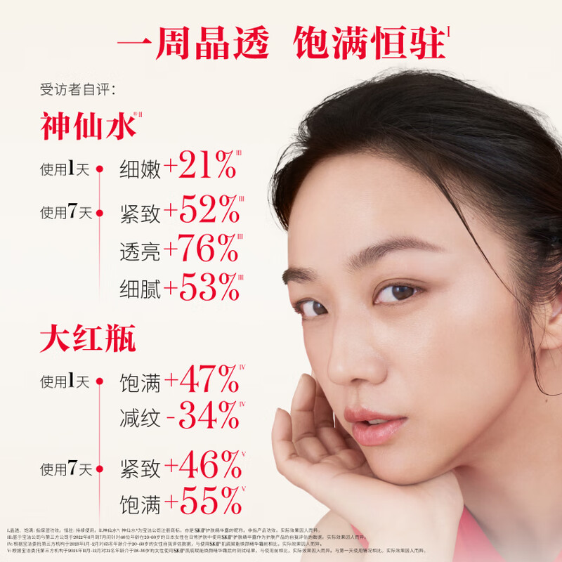 SK-II Fairy Water 75ml Big Red Bottle Face Cream 50g Cosmetics Skin Care Products Water Lotion Set sk2 Birthday Gift Box for Women