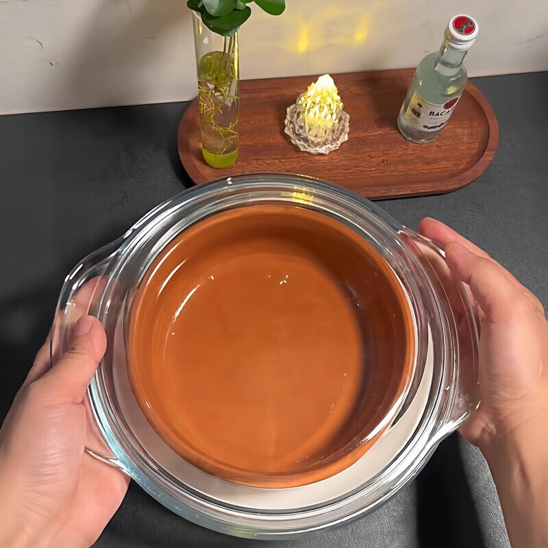 Miaopule Microwave Oven Set Multi-functional Three Musketeers Set Double-Ear Heated Steamer Porous Food-Grade Steaming Tray Drain Tray Microwave Three-piece Set 26cm Pot + 20cm Steaming Tray + 7-inch Steaming Rice Basin