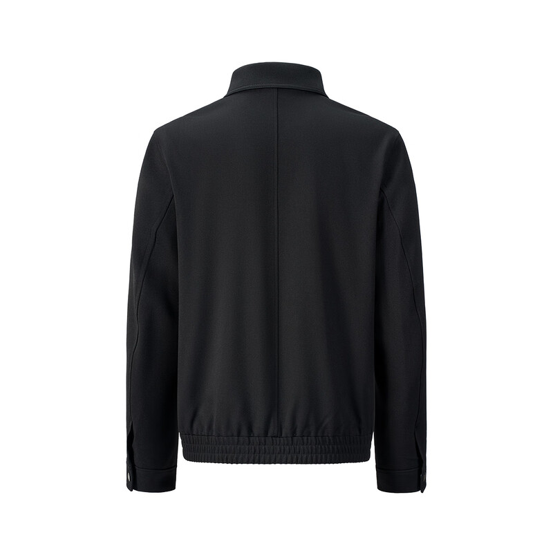 GIOVANNI VALENTINO Spring and Autumn Men's Lapel Jacket Casual Loose Fashion Commuting Jacket Black L