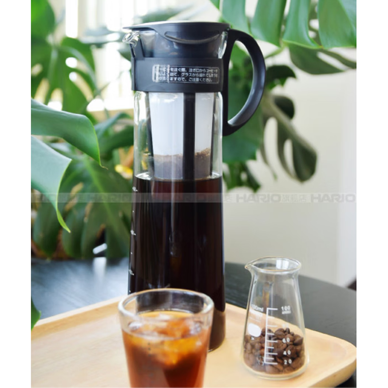HARIO cold brew coffee pot cold brew coffee pot with filter glass ice coffee pot black 1000ml