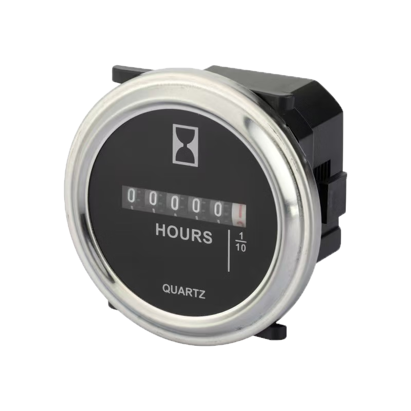 VKSELESH-1 industrial timer fully sealed timer auto parts hour meter engineering vehicle loader hour meter accumulator energy saving stainless steel AC100-250V