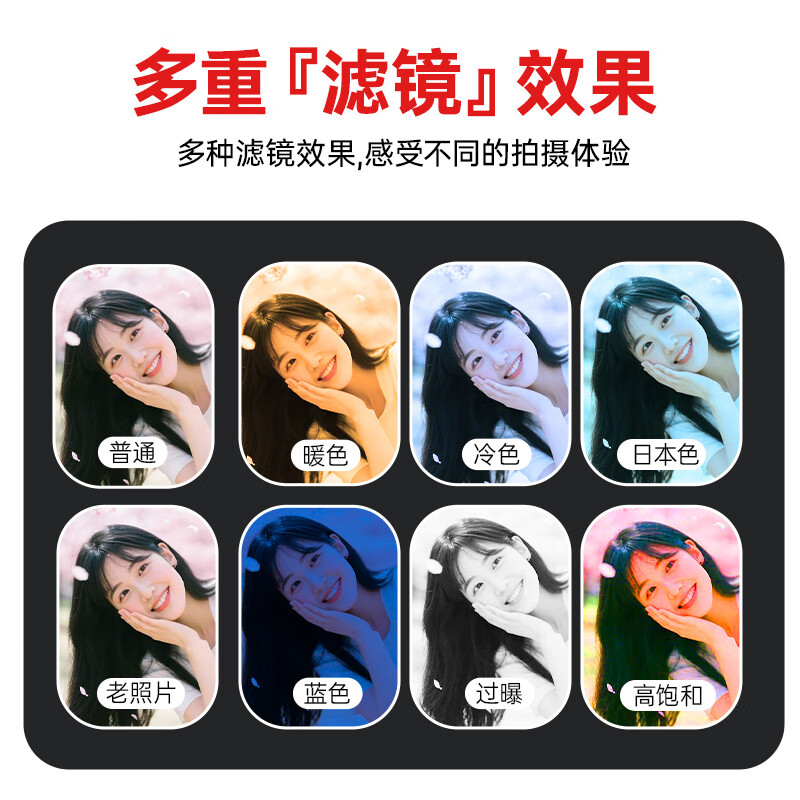 Songdian DC103W high-definition digital camera, flat CCD student party can upload to mobile phone, professional entry-level small mirrorless vlog photography retro camera, white, official standard + 32G memory, approximately 3,000 photos stored