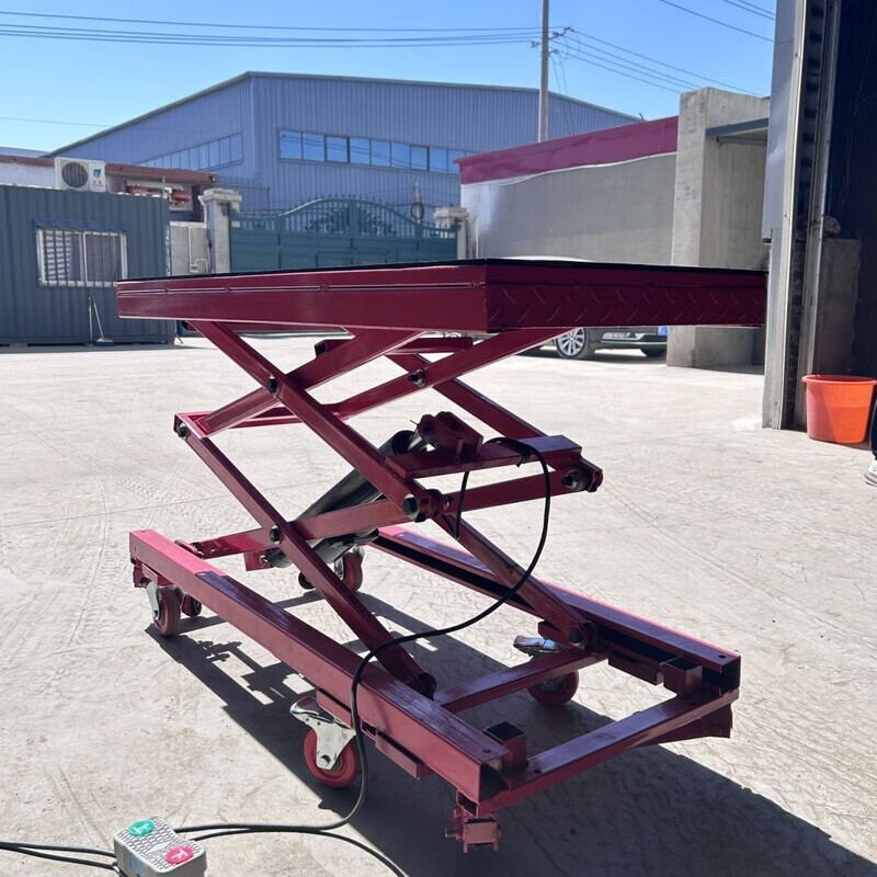 Mo Peng electric horse stool hydraulic lift horse stool foot-operated mobile decoration wall plastering tile flat trolley raised 2 meters