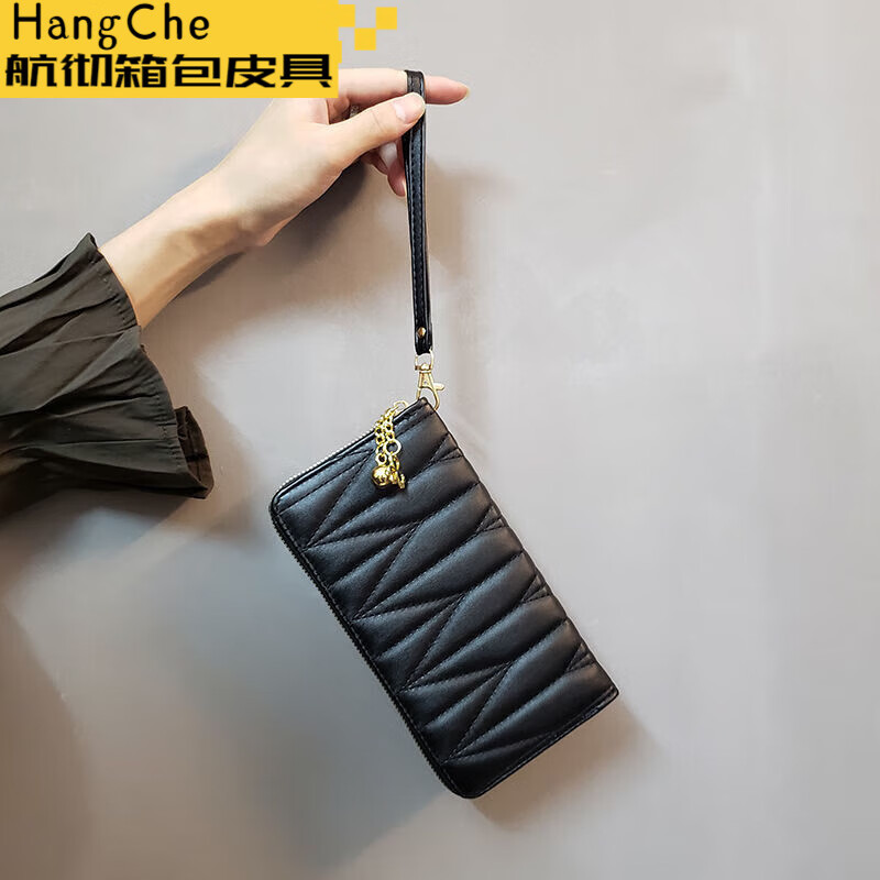 Ye Yuling Plaid Women's Wallet Women's Long Multifunctional Wallet 2025 New Fashion Card Bag Clutch Wallet Zipper Main Image