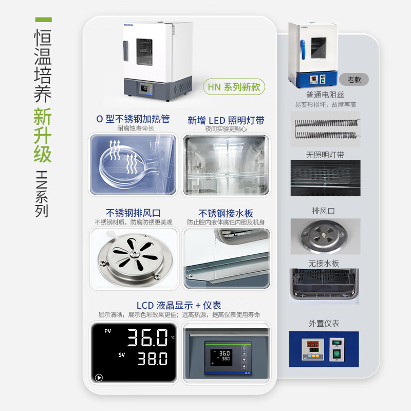 Lichen biological laboratory biochemical incubator mold and bacteria microbial incubator constant temperature and humidity culture (70L) LC-SPX-70BE biochemical incubator