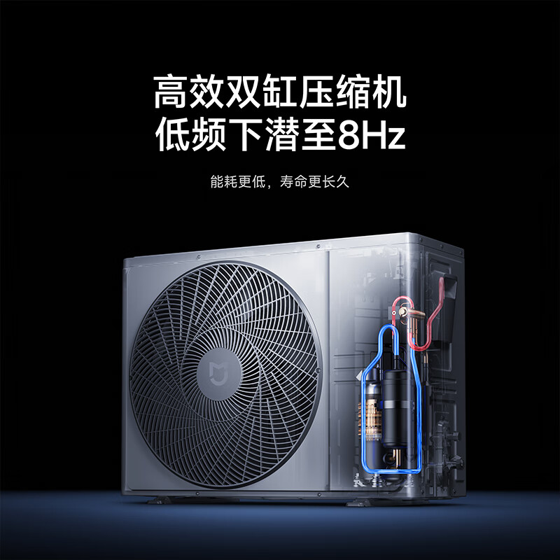 Xiaomi (MI) Mijia central air conditioner, huge power saving, 4 HP duct machine, new level of energy efficiency, variable frequency heating and cooling household embedded living room air conditioner 2026 model, 4 HP, level one energy efficiency 90FW-OC20/N2B1