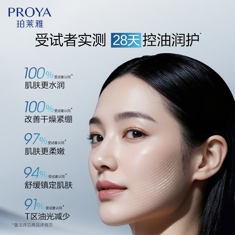 PROYA's newly upgraded 5-piece hydrating, soothing and oil-controlling skin care product set.