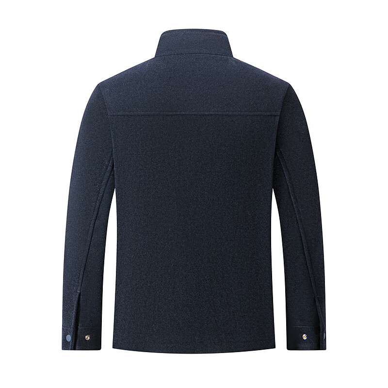 Septwolves Jacket Men's Jacket Men's Short Stand Collar Woolen Jacket Business Casual Top Jacket