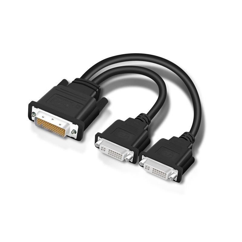 As much as possible DMS59-pin to dual HDMI female adapter cable One-to-two same-screen dual-display HD cable 0.25 meters JN-IVD502