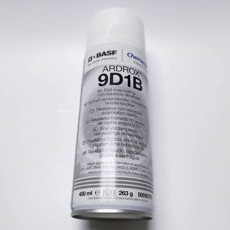 9VF2 Penetrant 9D1B Developer 9PR5 Cleaning Agent ARDROX Colored Penetrant Detection Reagent Single Bottle Price