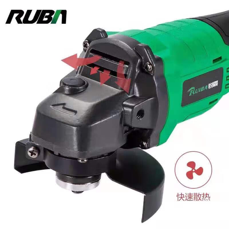 Ruiba brushless lithium angle grinder rechargeable angle grinder wireless grinder multi-function cutting machine polishing machine JM100 big art socket angle grinder bare metal
