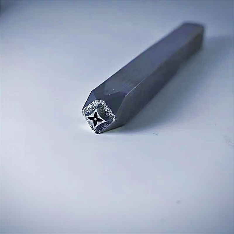 Steel seal numbering device font custom auspicious lotus pattern chisel gold and silver jewelry bracelet handmade mold carving knife gold striking tools set of 4 pieces 5 mm