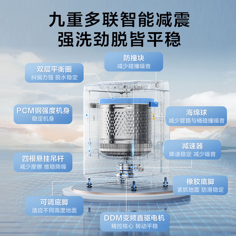 LittleSwan pulsator washing machine fully automatic home 10KG direct drive frequency conversion TB100V26DT old-for-new state subsidy JD.com self-operated first-level energy efficiency