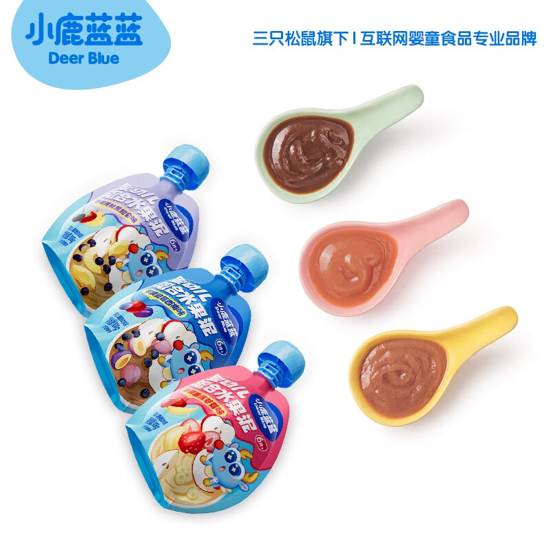 Fawn Lanlan multi-flavor colorful fruit puree 108g