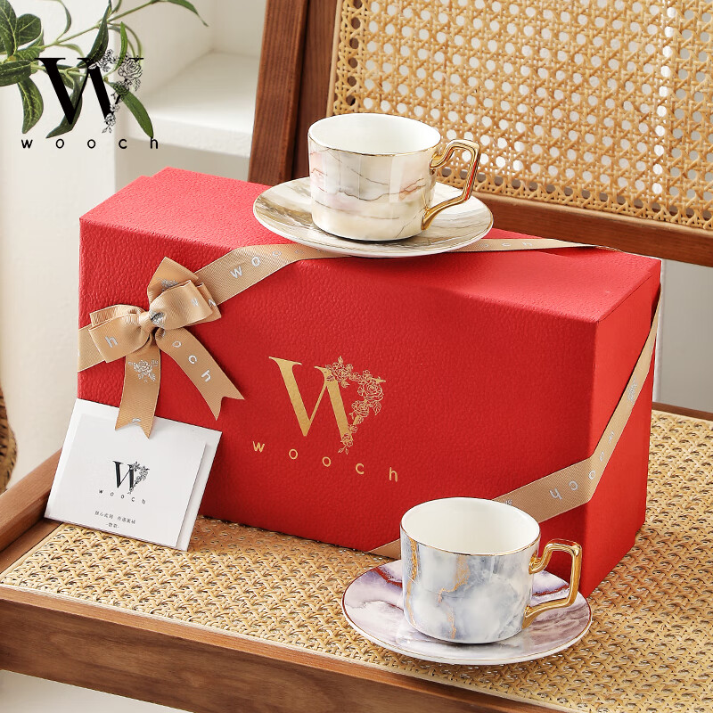 WOOCH light luxury coffee cup, high-end couple pairing cup, wedding gift for newlyweds, moving gift, birthday gift