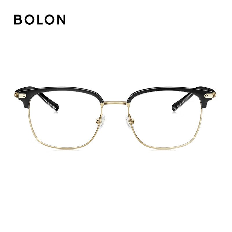 BOLON Tyrannosaurus glasses classic best-seller myopia glasses frame light business eyebrow frame optical glasses men and women BJ6105 classic style/14.2g BJ6105B12 single frame