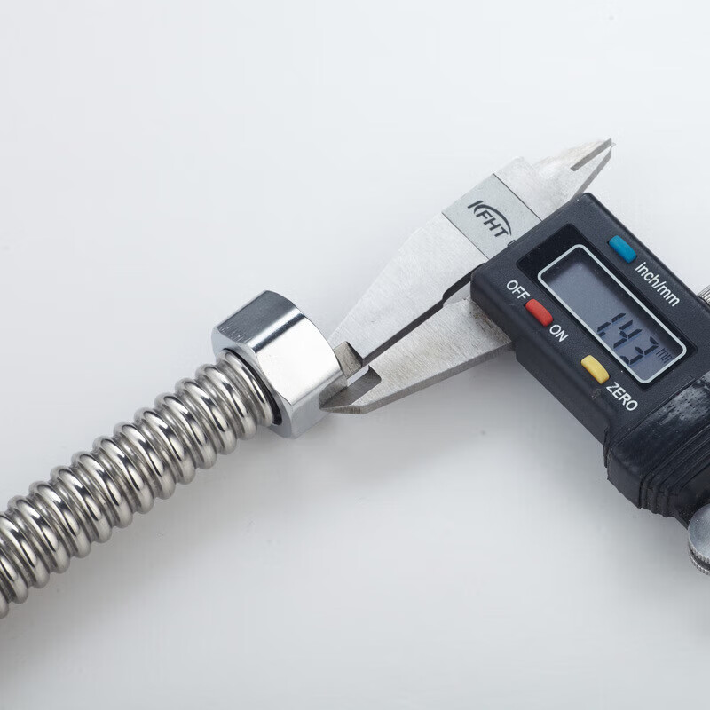 Masfor 304 stainless steel corrugated water inlet pipe water heater hot and cold water pipe explosion-proof and leak-proof metal water supply hose 60cm