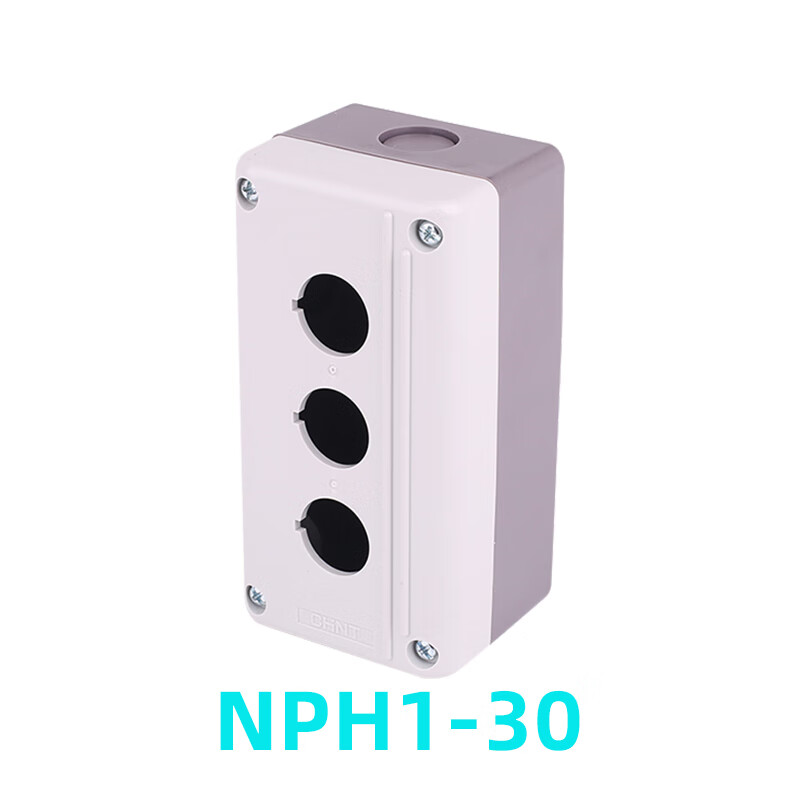 Chint Waterproof Button Box NPH1-10 NPH1-20 NPH1-30 One-digit, two-digit, three-digit button box 22mm NPH1-30 (3 digits)