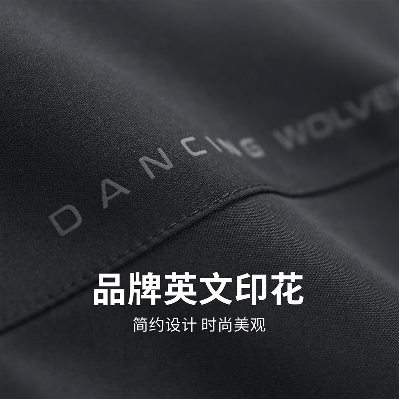 Dances with Wolves quilted and stand collar jacket men's 2025 autumn and winter new thickened warm casual comfortable versatile jacket 1009 black 001 S (165)