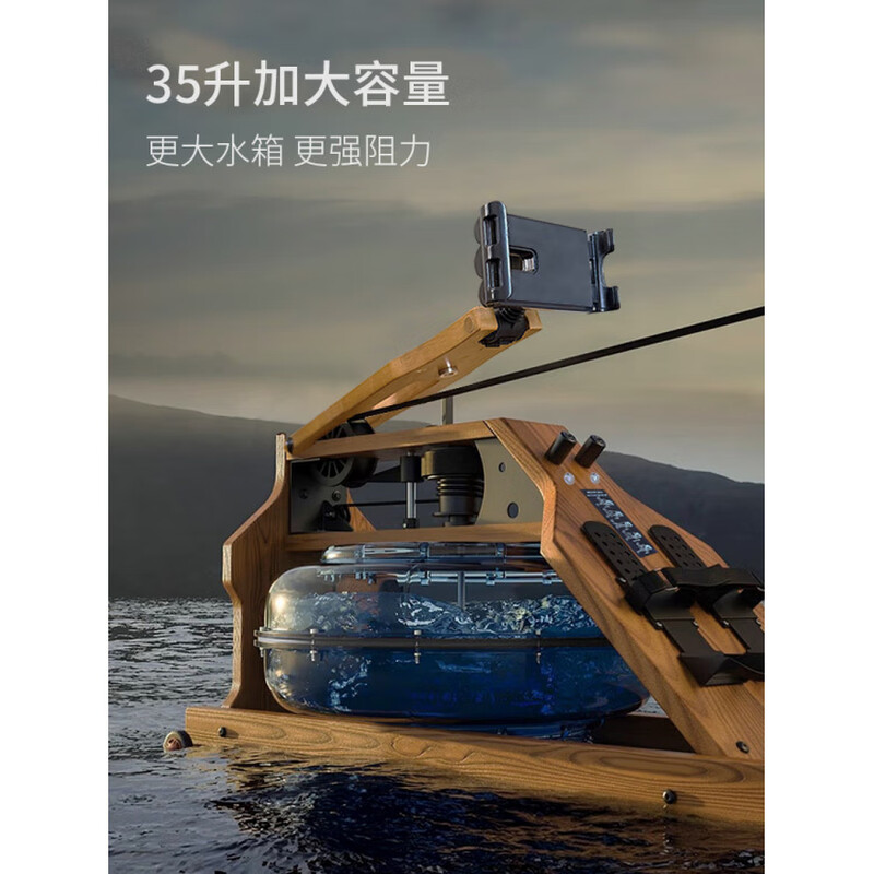 MI Xiaomijiao rowing machine Linais water resistance household racing rowing machine small smart foldable commercial water paddling fitness equipment log water resistance/flagship model/without stand/folding