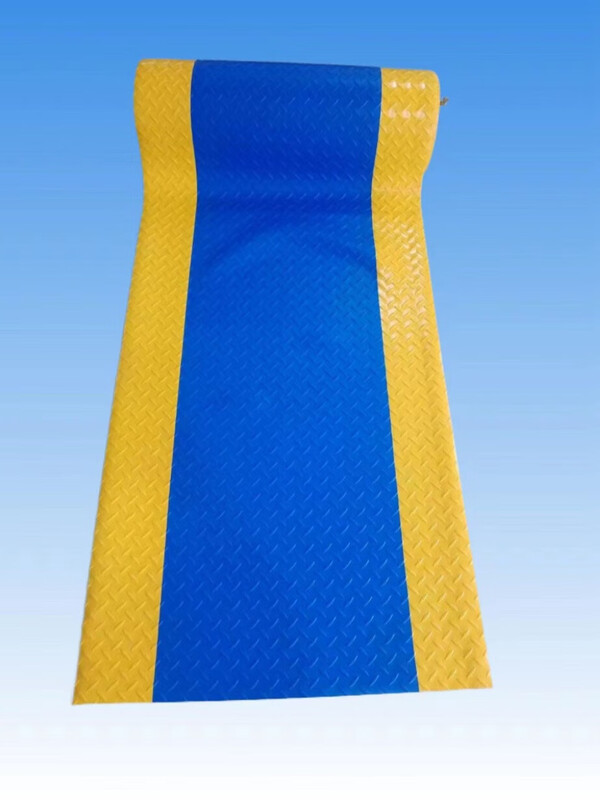 Pioneer Yellow Warning Edge Wear-Resistant Anti-Slip Insulated Floor Mat Factory Workshop Warehouse Security Inspection Fire Passage Green + Yellow Edge 1.2m*1m*3mm