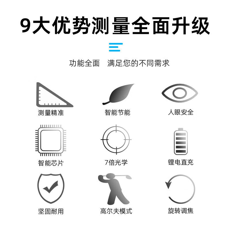 Huaiman Golf Laser Range Finder Outdoor Telescope Height Measurement Building Measurement Upgraded Version (1500 Meters) - Range Measurement Angle Measurement Height Measurement Bomb