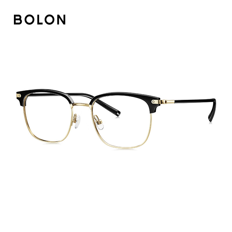 BOLON Tyrannosaurus glasses classic best-seller myopia glasses frame light business eyebrow frame optical glasses men and women BJ6105 classic style/14.2g BJ6105B12 single frame