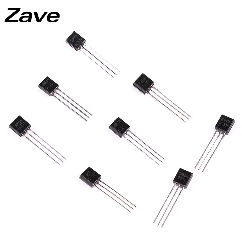 ZAVE triode 12 types of direct plug TO-92 triode pack, 10 pieces each, 120 pieces in total (1 pack)