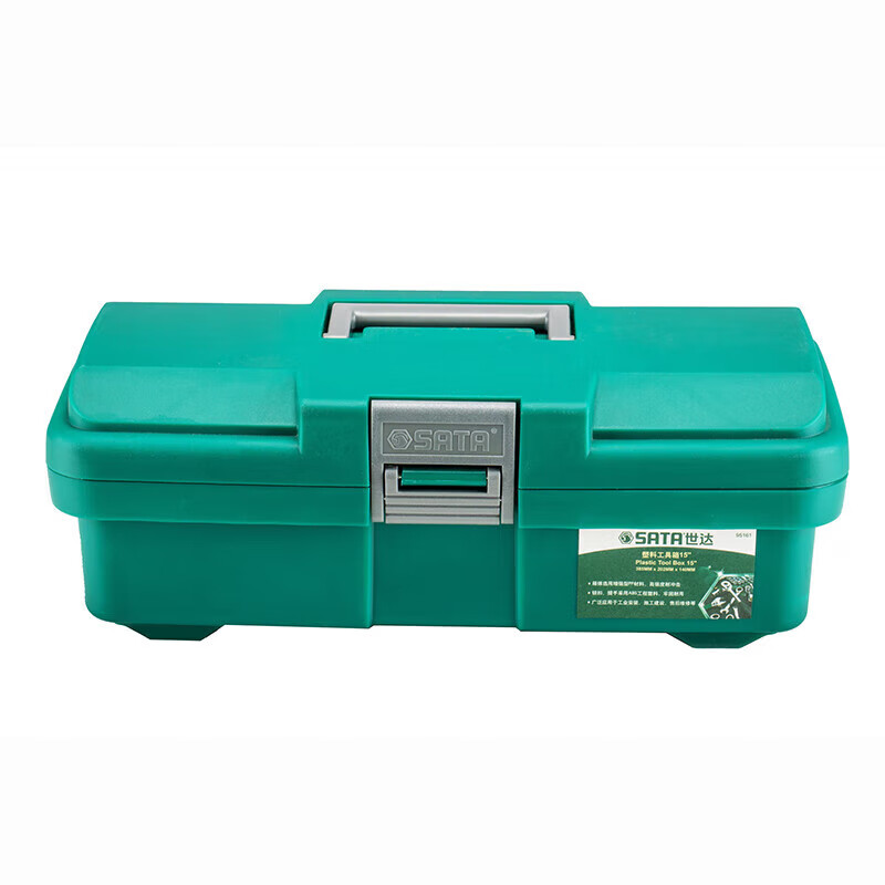 Shida multi-functional thickened plastic tool box high-strength PP material storage box portable storage box electrician repair 95161 plastic tool box 15 inches