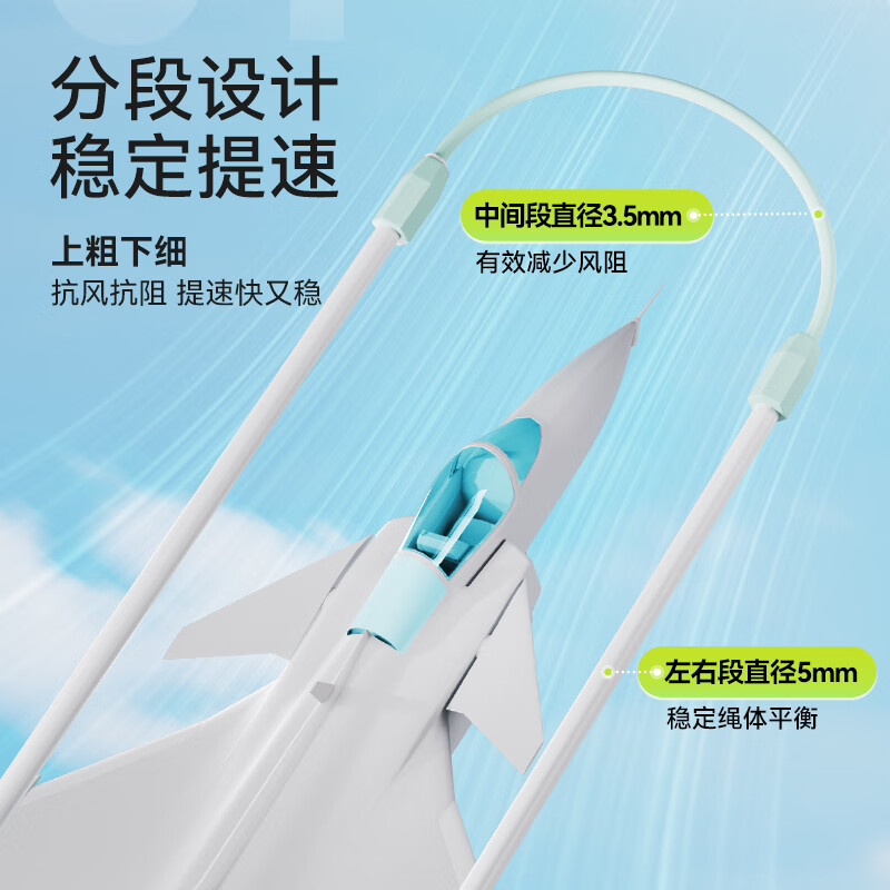 PROIRON rope skipping test for primary school students 6-12 years old children's sand test racing competition green