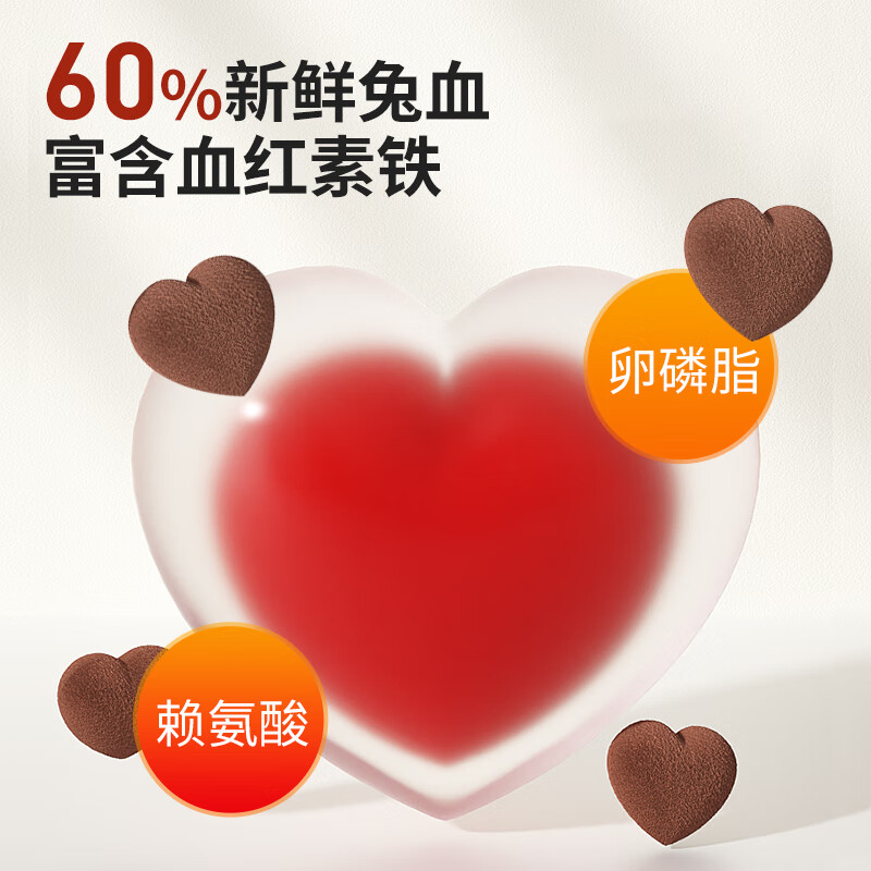 Crazy owner freeze-dried cat snacks rabbit blood freeze-dried cat supplement nutrition to help kittens gain weight and gills pet blood supplement snacks 120g