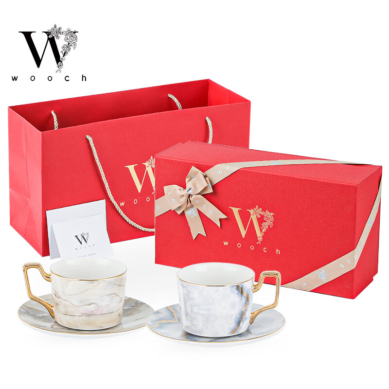 WOOCH light luxury coffee cup, high-end couple pairing cup, wedding gift for newlyweds, moving gift, birthday gift