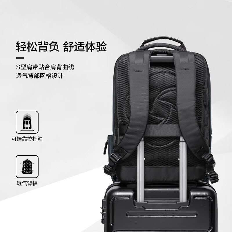 Samsonite Backpack 15.6-inch Laptop Bag Men's and Women's School Bag Business Commuting Large Capacity Backpack New Year's Gift