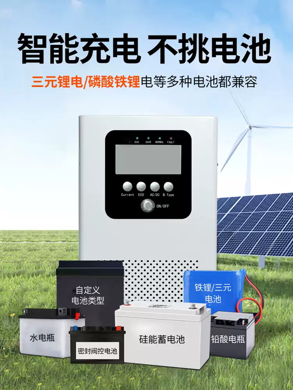 Solar charging inverter to high power photovoltaic pure sine wave power frequency inverter 4000W power frequency inverter 220V24V