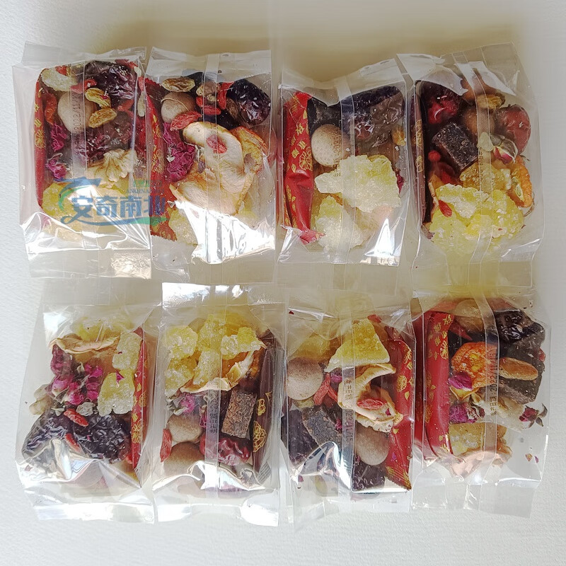 Food Huai Ningxia Babao Tea Rose Sauce Gaiwan Tea Sanbaotai Yinchuan Specialty Authentic Handmade Babao Tea Wolfberry Health Tea Authentic Traditional Old Flavor Babao Tea 900g 75g*12 bags with rose sauce