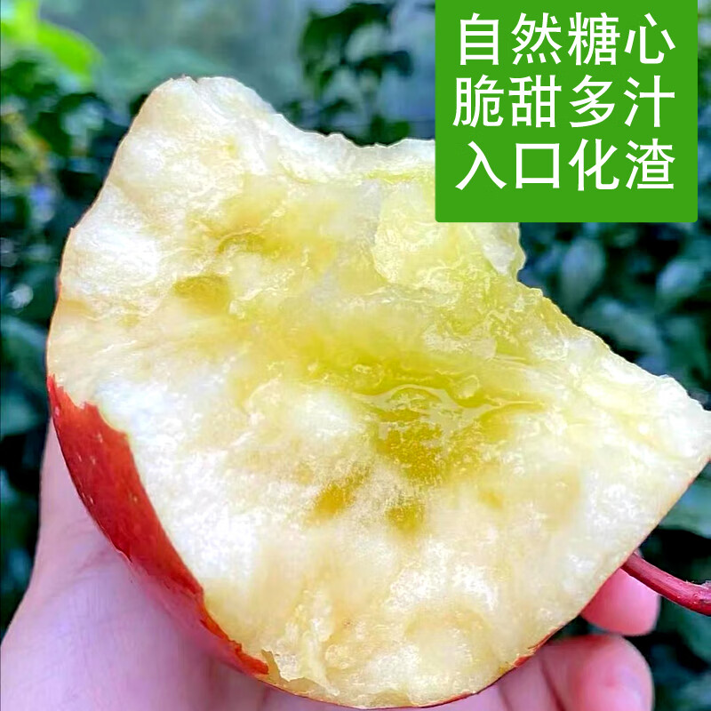 Duorimi's authentic 25-year-old new fruit, Yunnan Zhaotong Rock Sugar Heart-Ugly Apple, seasonal fruit, freshly picked crispy and sweet wild Fuji apple, net weight 9 pounds, 80-85mm