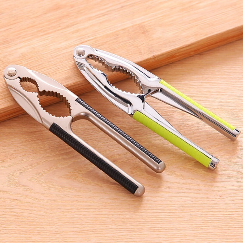 Meikejie Walnut Clamp Peeling Kernel Clamp Pecan Peeler Tool Household Melon Seed Artifact Hazelnut Clamp Nut Pliers Random Color of Handle
