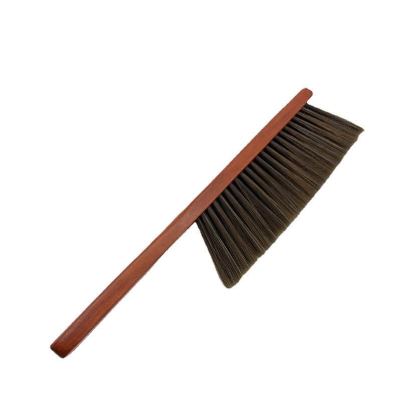 Kelibang chicken wing wooden bed brush soft bristle bed sweeper bed dust cleaning brush thickened long handle straight handle 4 rows wooden dust brush KB2044