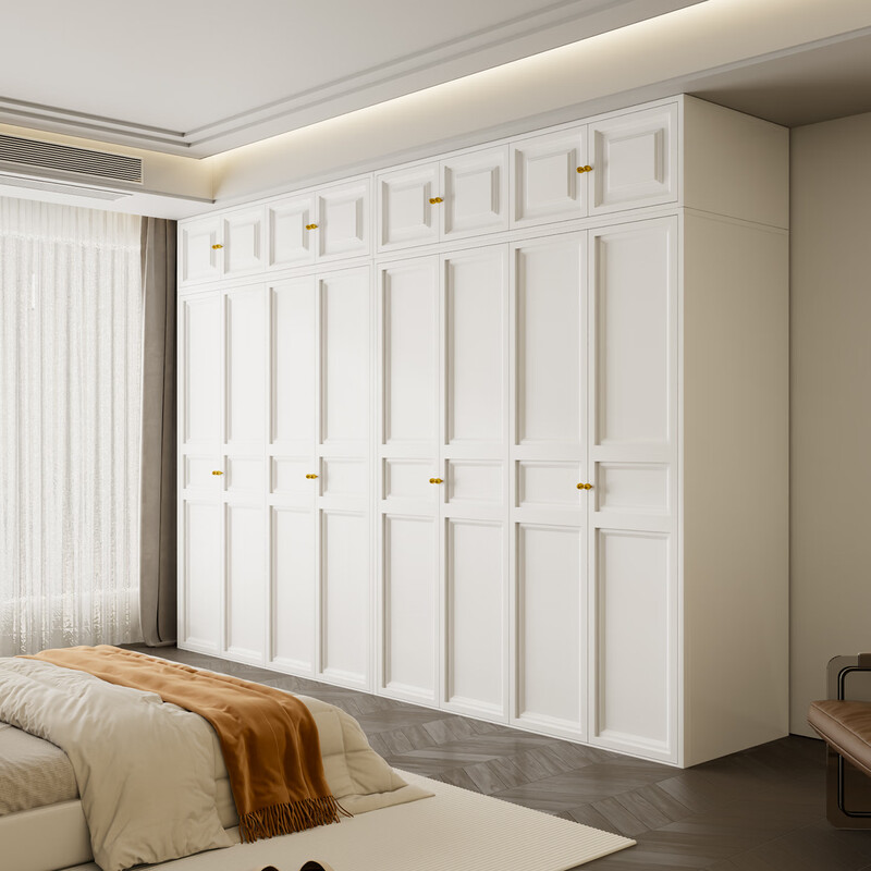 Jiachi household iron wardrobe steel simple bedroom children's wardrobe iron sliding door balcony storage cabinet moisture-proof cabinet 424*550*400mm single door top cabinet environmentally friendly certified combination wardrobe door-to-door delivery + master installation