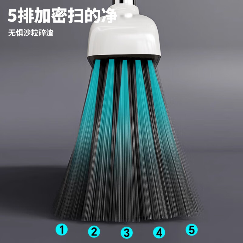 Kelibang broom, courtyard sweeping and wiping all-in-one broom, white extended and extra large non-bending broom, floor dust sweeping and cleaning tool upgrade 40*135cm KB2205