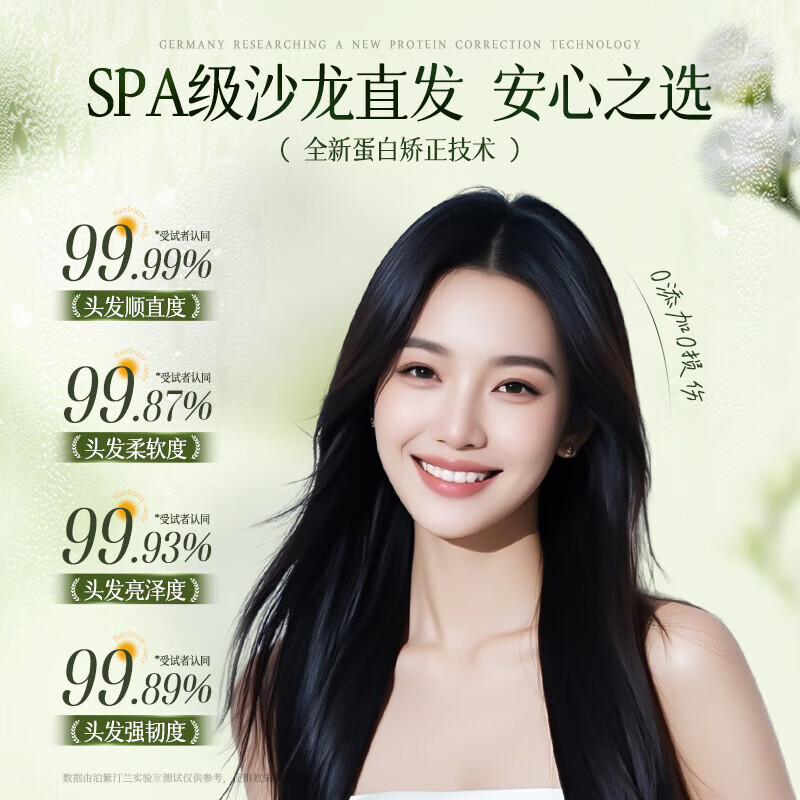 Poxitinlan Protein Corrective Hair Straightening Cream No-pull Household Bangs Clip Hair Styling One-comb Straightening Smoothing and Softening Cream for Men and Women