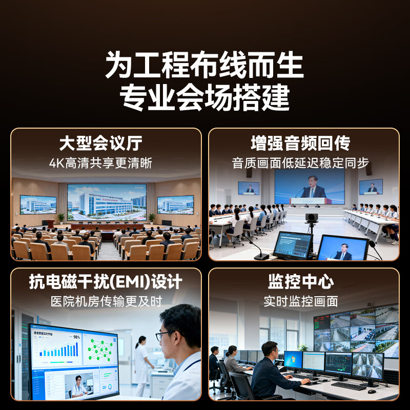 Shanze HDMI cable engineering grade 4K digital high-definition cable 15 meters 3D video cable laptop set-top box TV monitor projector data connection cable 150SH8