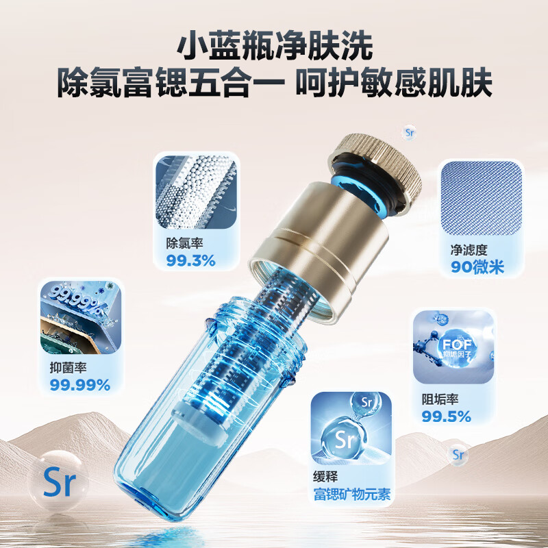 Haier Mailang series electric water heater, state-subsidized double-gallon flat barrel 60 liters BK5PLUS BK5 upgraded strontium-rich small blue bottle without magnesium rod 3300W fast heating first-class energy efficiency