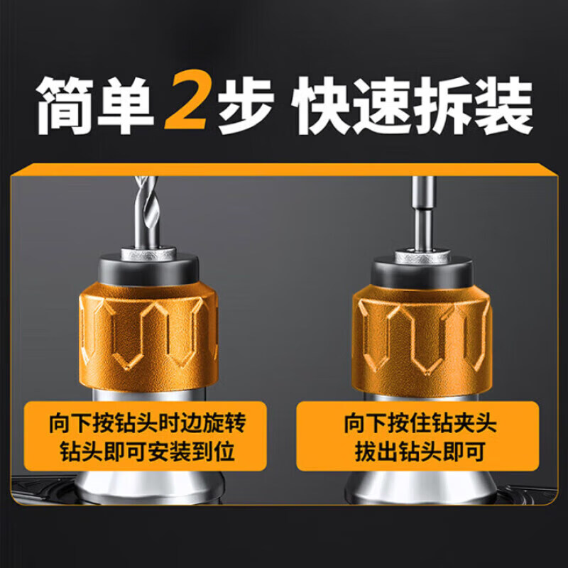 Chuangyi electric hammer and electric pick dual-purpose high-power impact drill for hydropower decoration and installation, concrete slotting, wall demolition and road crushing, electric hammer-drilling pick and firewood splitting package